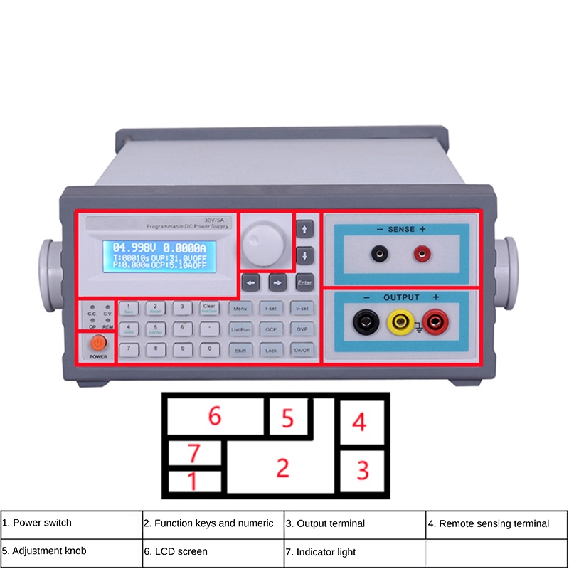 Linear Lab Power Supply Adjustable - Fuente de alimentación de CC programable