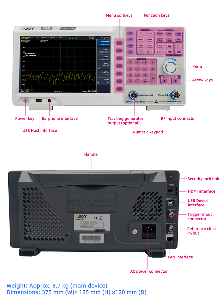 Analizador de Espectro Portáti - Signal Generator Spectrum Analyzer reseña y precio