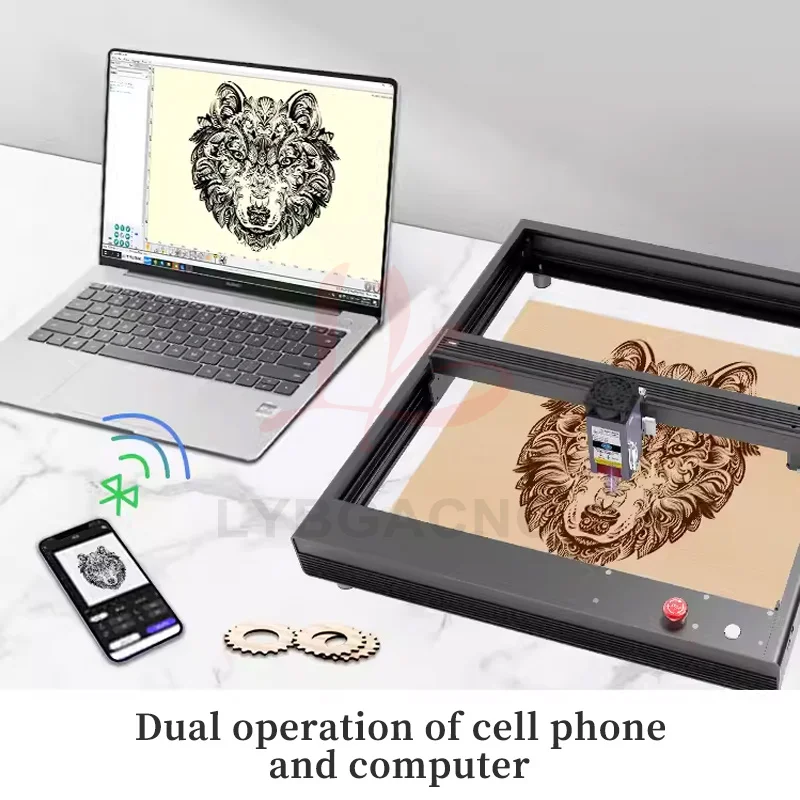 LY 4040 10W/20W estructura de  - Mini Laser Engraver Cnc Router reseña y precio