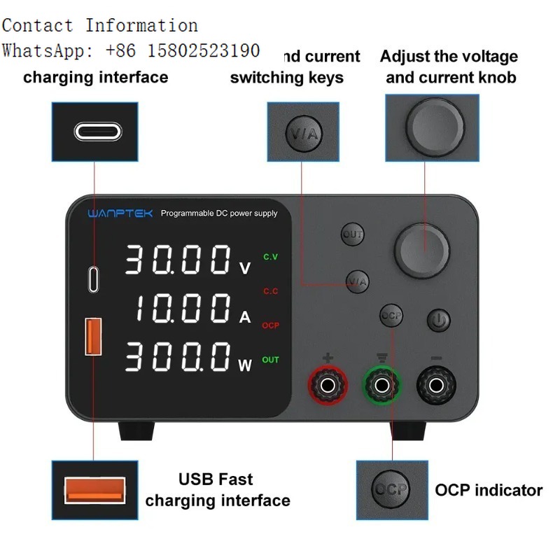 Fuente de alimentación program - Programmable Dc Power Supply 30V 10A reseña y precio