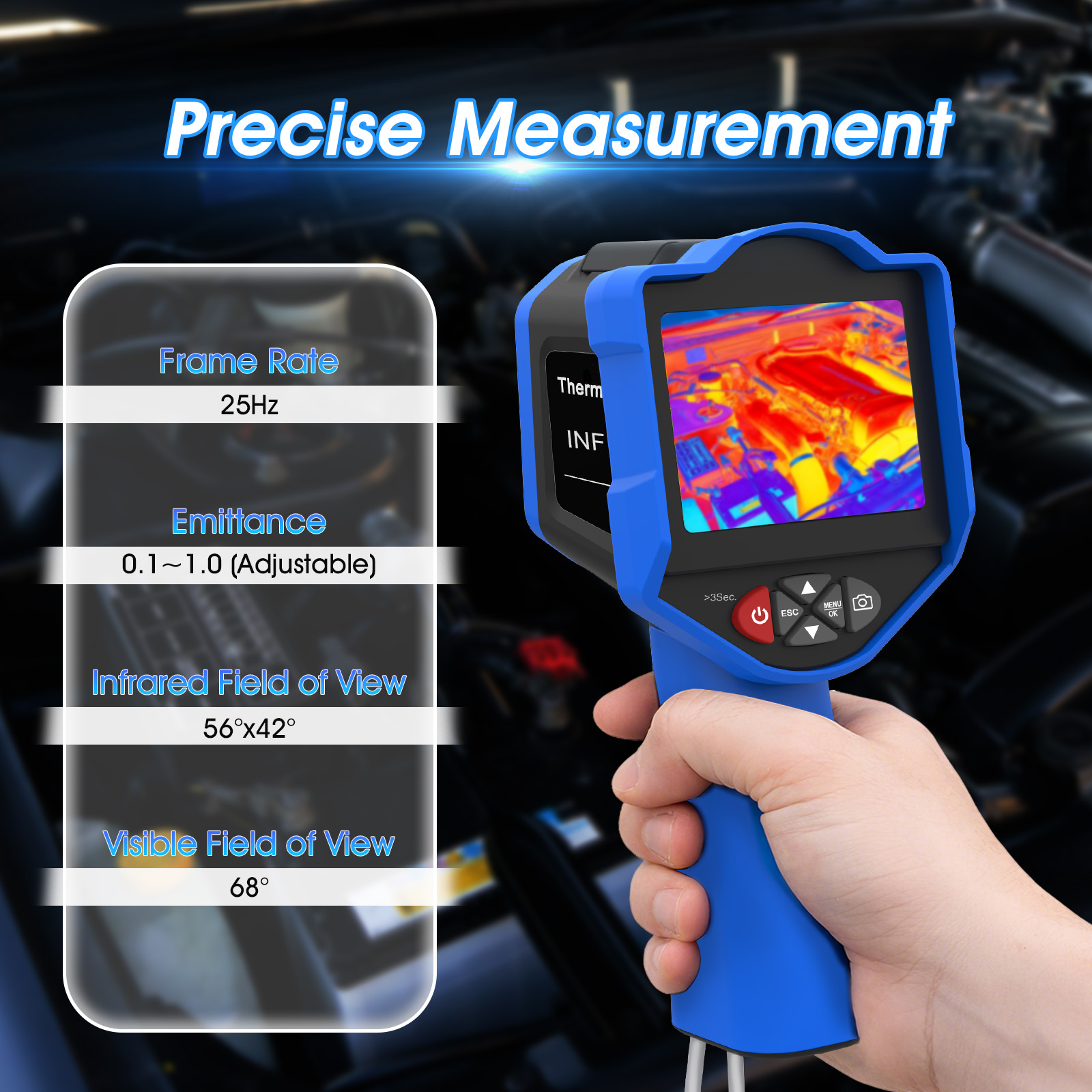 Cámara Termográfica HoldPeak 2 - Thermal Imaging Camera Pcb Repair reseña y precio